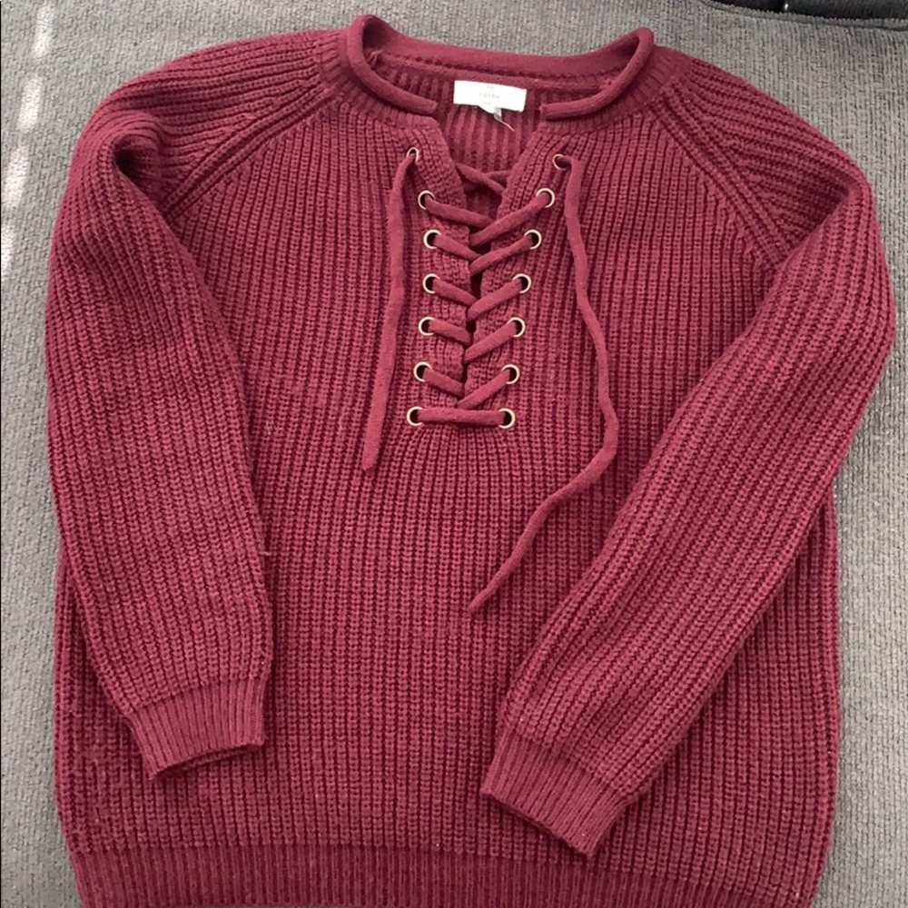 Maroon sweater